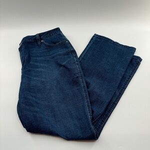Aura Jeans Find Your Aura Dark Wash Mid-Rise Jeans with Embroidered Pockets